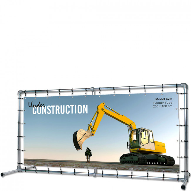 Freistehender Rahmen - für 200x100cm Banner