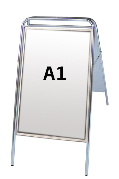 Expo Sign Kundenstopper - A1 - silber